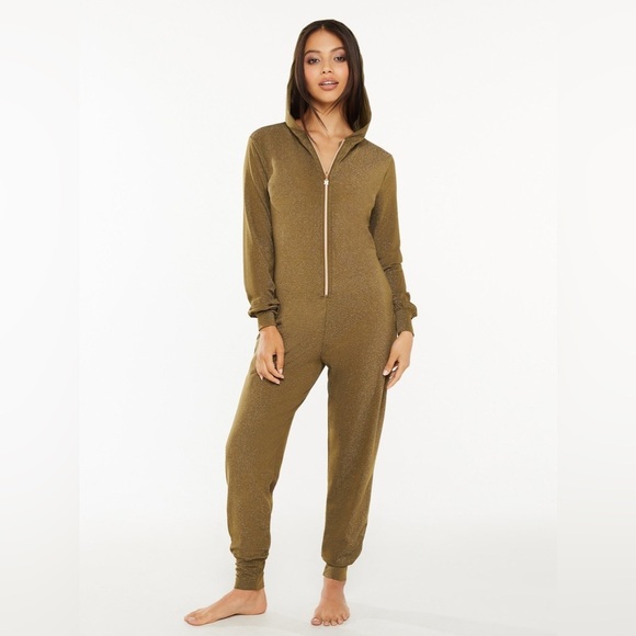 Savage x Fenty Sleep & Shine Hooded Onesie Olive - M - Picture 1 of 9